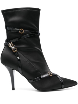 90mm satin ankle boots