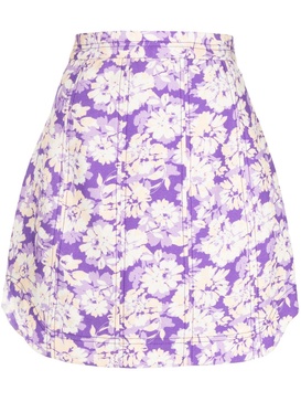 Ardanary violet-print miniskirt