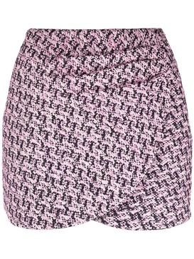 tweed wrap miniskirt