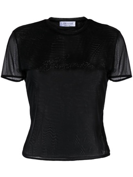 Blumarine Blusa M/C C/Logo Str Clothing