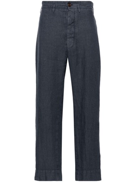 cropped linen trousers