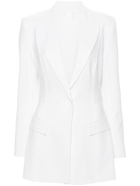 exposed-seams single-breasted blazer