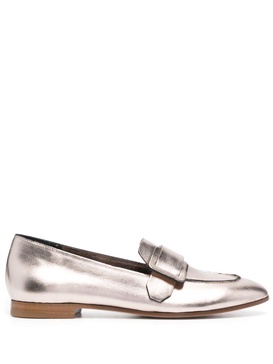 patent-finish calf-leather loafers