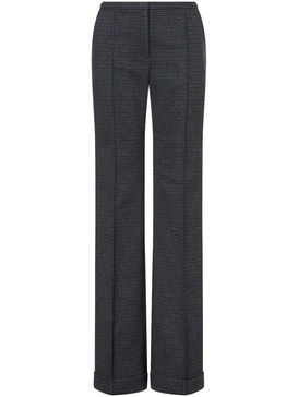 houndstooth-pattern trousers