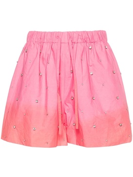 gem-embellished ombré shorts