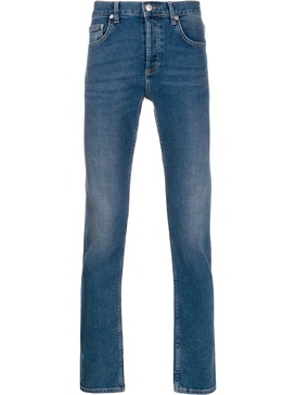 slim-fit washed jeans