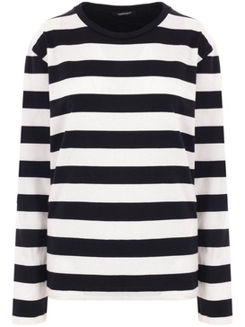 striped long-sleeve top 