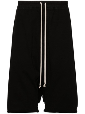 drop-crotch cotton shorts