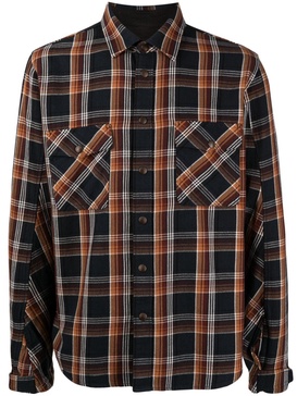 plaid-check cotton shirt 