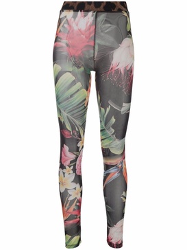 floral-print leggings