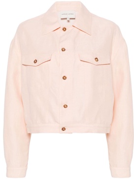 shantung buttoned jacket