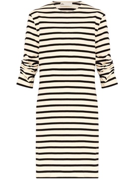 Scrunched-Sleeve T-Shirt Mini Dress