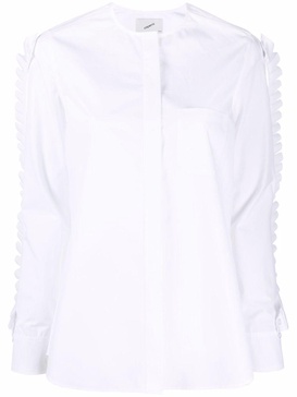 ruffle-detail long-sleeve shirt