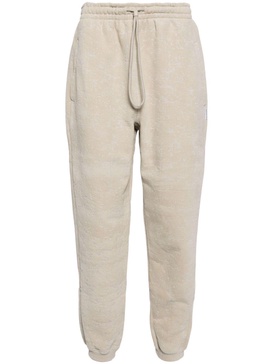 flocked cotton track pants