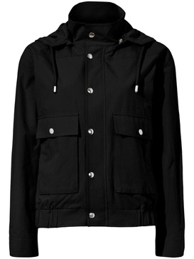 Windsor stand-collar hooded jacket