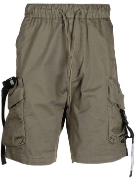 drawstring-waist cargo shorts