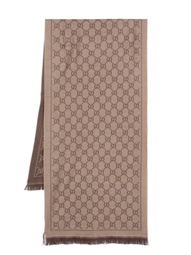 Gucci Gg Motif Wool Scarf