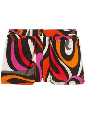 graphic-print mini shorts