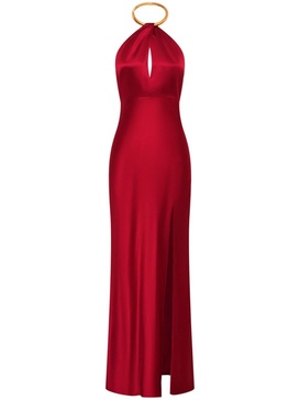 Edyth keyhole-neck gown 