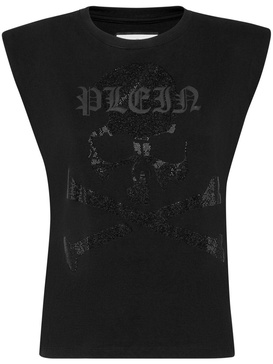 skull-embellished tank top