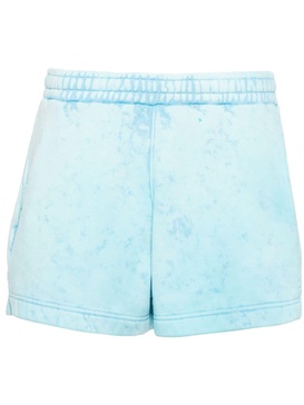 mid-rise cotton track shorts