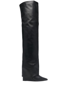 foldover-top knee-length 125mm boots