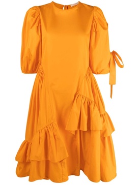 Danita ruffle-trim cotton dress