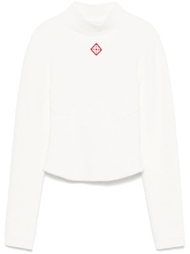 logo-embroidered top