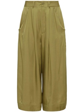 cropped darted trousers