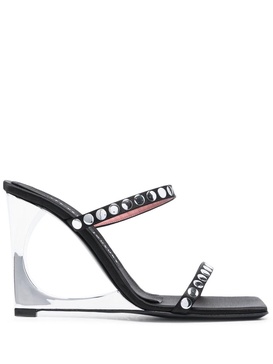 Lucas studded 105mm wedge sandals 