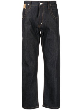 low-rise straight jeans 