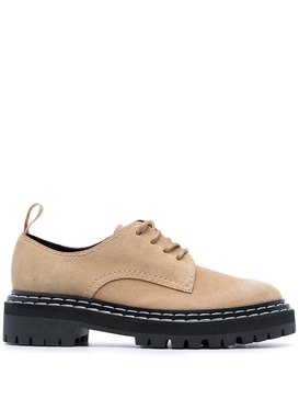 chunky-sole Derby shoes