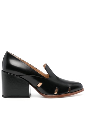 Eliza 75mm leather pumps