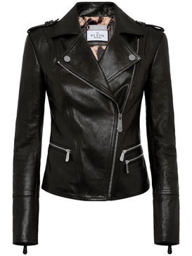 leather biker jacket