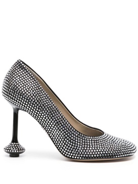 Toy 90mm rhinestone-embellished pumps