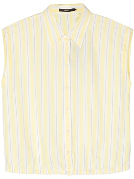 sleeveless striped shirt