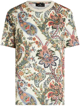 paisley-print cotton T-shirt