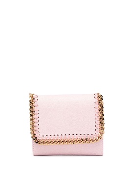 chain-link artificial-leather purse