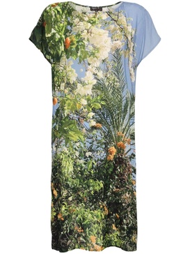 L'oranger-print short-sleeved dress 