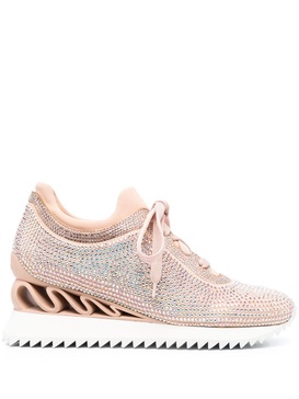 Reiko Wave crystal-embellished sneakers