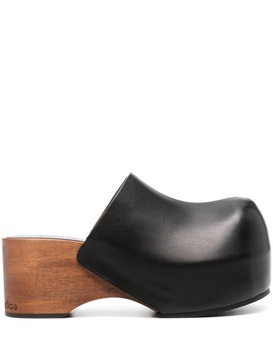 wooden-platform clogs