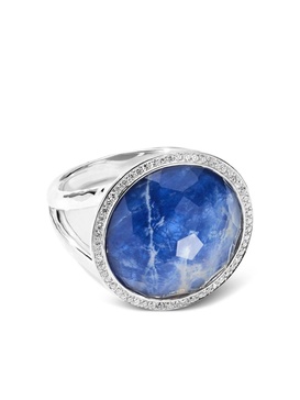 sterling silver Lollipop® Mini sodalite diamond ring