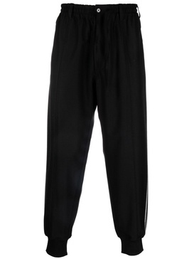 drawstring tapered track pants