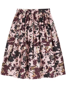 floral-print midi skirt 