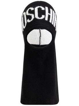 intarsia-knit logo balaclava 