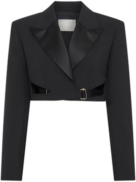 interlock tuxedo cropped blazer