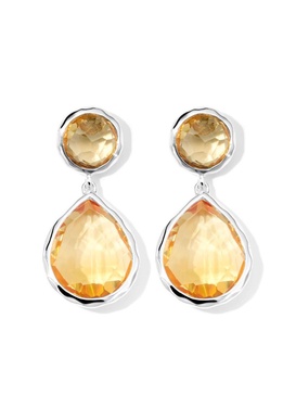 sterling silver Rock Candy® Snowman citrine earrings