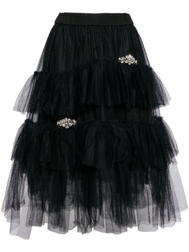 tiered tulle skirt