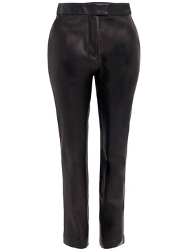 Tod slim-cut leather trousers