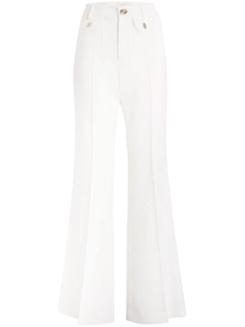 flared wool trousers